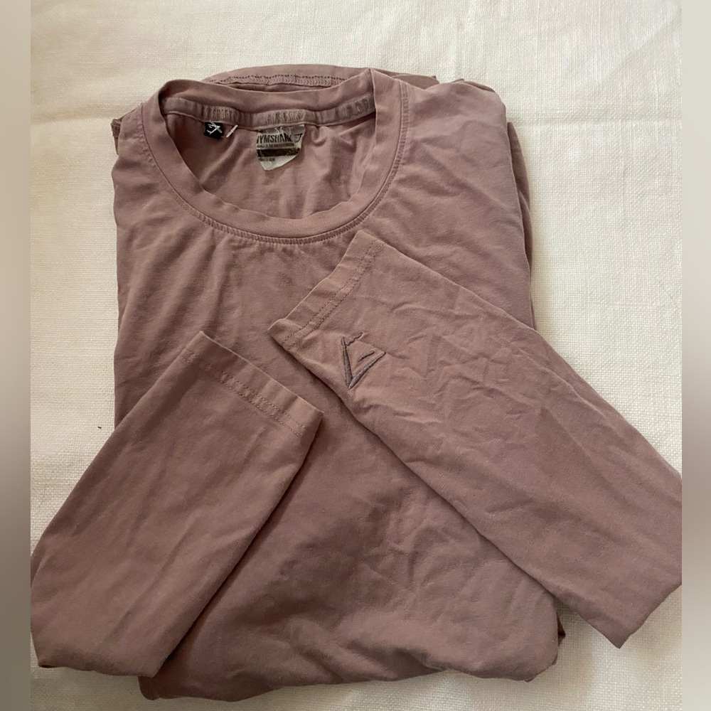 Gymshark Long Sleeve Fitted Shirt Mauve